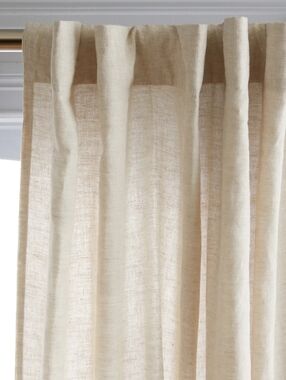 Quince European Linen Curtain Light Filtering 48x108 (One Panel)